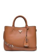 Meridian Girlfriend Satchel Bags Top Handle Bags Brown GUESS