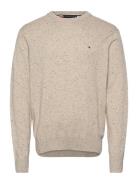 Pima Org Ctn Cashmere Crew Neck Tops Knitwear Round Necks Beige Tommy ...