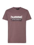 Hmltukas T-Shirt S/S Sport T-shirts Short-sleeved Burgundy Hummel