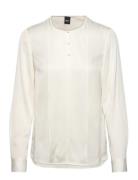 Binika2 Tops Blouses Long-sleeved White BOSS