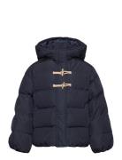 Hood Quilted Coat Toppatakki Navy Mango