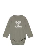 Hmlflips Body L/S Pitkähihainen Body Green Hummel