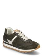 Dani Suede & Leather Sneaker Matalavartiset Sneakerit Tennarit Green L...