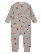 Birk Printed Pyjamas Jumpsuit Pyjama Sie Jumpsuit Haalari Multi/patter...