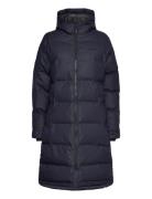 Leia Coat Topattu Pitkä Takki Navy Tretorn