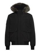 Everest Hooded Puffer Bomber Bombertakki Takki Black Superdry