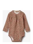 Body L/S Liv Bodies Long-sleeved Brown Wheat