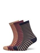 Lydia Socks 3-Pack Lingerie Socks Regular Socks Navy Mp Denmark