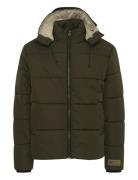 Outerwear Vuorillinen Takki Topattu Takki Khaki Green Blend