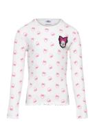 Tshirt Tops T-shirts Long-sleeved T-shirts Pink Minnie Mouse