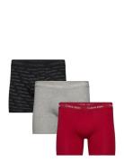 Boxer Brief 3Pk Bokserit Grey Calvin Klein