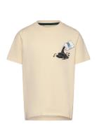 Tnmaxwell S_S Tee Tops T-shirts Short-sleeved Cream The New