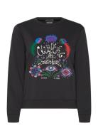 Embroidered Regular Fit Sweatshirt Tops Sweat-shirts & Hoodies Sweat-s...