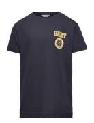 Gant 1949 T-Shirt Tops T-shirts Short-sleeved Navy GANT