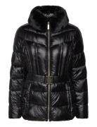 Packable Jacket W Fx Fur Vuorillinen Takki Topattu Takki Black Michael...