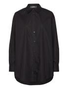 Mmdanika Rhin Shirt Tops Shirts Long-sleeved Black MOS MOSH