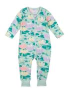 Näckrosdamm Pyjamas Pyjama Sie Jumpsuit Haalari Green MUMIN