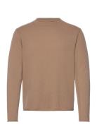 Rolled Hem Sweater Tops Knitwear Round Necks Brown Filippa K