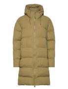 Alta Longer Puffer Jacket W3T4 Topattu Pitkä Takki Khaki Green Rains