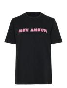 Edwin Co Mon Amour Tops T-shirts & Tops Short-sleeved Black Zadig & Vo...