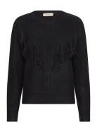 Fqfringe-Pullover Tops Knitwear Jumpers Black FREE/QUENT