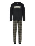 Hmlnolan Night Suit Pyjamasetti Pyjama Black Hummel