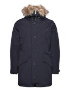 Faux-Fur-Trim Down Hooded Coat Parka Takki Navy Polo Ralph Lauren