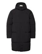 Sdmilo Puffer Long Vuorillinen Takki Topattu Takki Black Solid