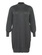 Kclini Knit Dress Polvipituinen Mekko Black Kaffe Curve