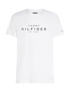 Big Hilfiger Tee Tops T-shirts Short-sleeved White Tommy Hilfiger