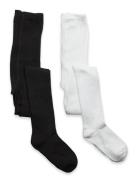 Stocking - Rib Sukkahousut White Minymo