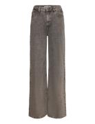 Brendagz Hw Wide Jeans Bottoms Trousers Wide Leg Brown Gestuz