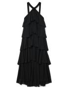 Vmfelicia Sl Ruffle Maxi Dress Exp Maksimekko Juhlamekko Black Vero Mo...