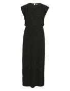 Vizoe O-Neck S/L Ankle Dress/Dc Polvipituinen Mekko Black Vila