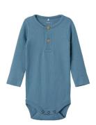 Nbmkab Ls Body Noos Bodies Long-sleeved Blue Name It