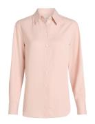 Recycled Cdc Relaxed Shirt Tops Shirts Long-sleeved Pink Calvin Klein