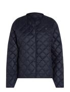 Lw Down Quilted Collarless Jkt Tikkitakki Navy Tommy Hilfiger