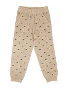 Benna Dot Pant Bottoms Sweatpants Beige Fliink