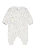 Cotton Floral Romper Pitkähihainen Body White Mango