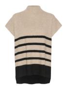 Crstari Knit Slipover Tops Knitwear Jumpers Beige Cream