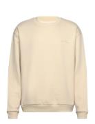 Crew Sweatshirt Tops Sweat-shirts & Hoodies Hoodies Cream Les Deux