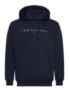 Tjm Reg Linear Logo Hoodie Ext Tops Sweat-shirts & Hoodies Hoodies Nav...