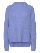 Slfselma Ls Knit Pullover Noos Tops Knitwear Jumpers Blue Selected Fem...