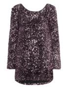 Loose Sequin Mini Dress Lyhyt Mekko Pink Gina Tricot