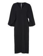 Dress Misan Polvipituinen Mekko Black Lindex