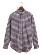 Reg Classic Poplin Tartan Shirt Tops Shirts Casual Multi/patterned GAN...