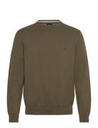 Pacas-L Tops Knitwear Round Necks Green BOSS