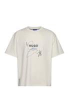 Nabion Tops T-shirts Short-sleeved White HUGO BLUE