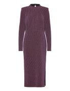 Shimmer Dress Polvipituinen Mekko Burgundy Coster Copenhagen