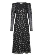 Vera Dress Polvipituinen Mekko Black Fabienne Chapot